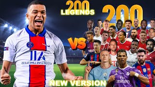 PSG Mbappe 🆚️ 200 Legends 💥 New Version 💥 ULTRA BOSS FINAL ⚽️ [upl. by Yraillih]