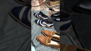 Leather Shoes making  Shoe Polishing handcraftedshoes menshoes shoes customshoes shoemaker [upl. by Thalia]