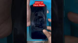 Poco C3  How to Hard Reset Factory Reset [upl. by Tterraj]