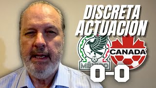 DISCRETA ACTUACIÓN de la Selección Mexicana  México vs Canadá  Amistoso Internacional [upl. by Flodnar]