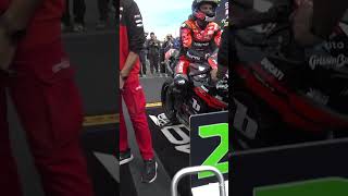 A bad surprise in parc ferme for Montella 😥  2024 UKWorldSBK 🇬🇧 [upl. by Atsillak]