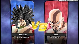 Xenoverse 2  Requested match PC Old Broly Super Saiyan 4 vs Nappa Super Saiyan 4 [upl. by Farnham]