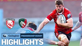 Gloucester v Leicester  HIGHLIGHTS  Tigers Turn on the Power  Gallagher Premiership 202021 [upl. by Waterer802]