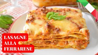 Włoska quotLASAGNE alla FERRARESEquot z sosem mięsnym i beszamelem 🍝  Włochy od kuchni [upl. by Hairom]