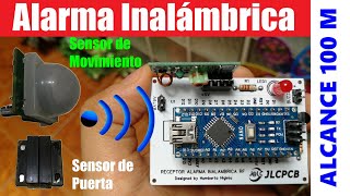 ✅ COMO HACER UNA ALARMA INALAMBRICA EN CASA  ALCANCE 100 M  HOW TO MAKE WIRELESS ALARM AT HOME [upl. by Areyk]