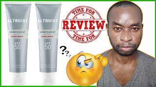 Altruist Dermatologist Sunscreen SPF50 Review [upl. by Leahcim315]