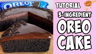 3Ingredient Oreo Cake tutorial Shorts [upl. by Sandi130]