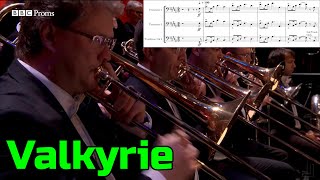 Trombone Excerpt Ride of the Valkyries  Sheet Music [upl. by Animas556]