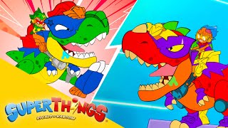 EPISODIOS SUPERTHINGS 💥 🦖 VRex contra HRex súper DINOS en acción 🦖  Serie de DIBUJOS para NIÑOS [upl. by Leima334]