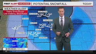 Chicago gets first snowfall of the season Heres how much to expect [upl. by Rother]