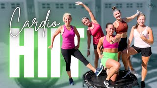 35 MIN Fat Burning HIIT CARDIO Rebounder  at Home Trampoline Workout  Intermediate [upl. by Rothwell]