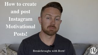 How to Create Instagram Motivational Post [upl. by Kraus]