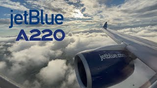 4K  JetBlue A220 New York JFK 🇺🇸 to Jacksonville Airport 🇺🇸 JAX Full Flight Report [upl. by Akirre]