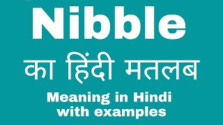 Nibble Meaning in HindiNibble ka kya Matlab Hota hai [upl. by Duck900]