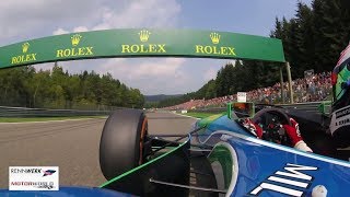 Exclusive Onboard  Mick Schumachers Demo Lap in his fathers Benetton F1  operated by RENNWERK [upl. by Chantalle]