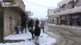 Syria  Snow fights snackbar style 1212 [upl. by Eldwen]