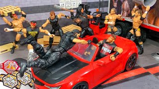 The Shield vs Undisputed Era Hardcore Action Figure Match Winners Take All [upl. by Welford]