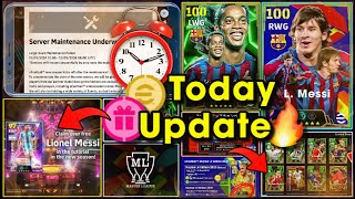 Today Maintenance End Time In eFootball™ 2025 Mobile  Official Large Scale Maintenance End Time 🤩🔥 [upl. by Akiwak]