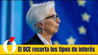 El BCE cumple con las expectativas del mercado y baja los tipos de interés en 25 puntos básicos [upl. by Karel]