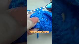 Half double crochet stitch crochetstitch shorts crochetshorts crochet howtocrochet [upl. by Enyaj279]