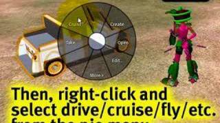 Driving a vehicle  Second Life Video TuTORial QUICKTIP [upl. by Rambow486]