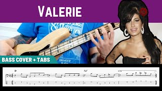 Amy Winehouse  Valerie Back to Black Version  Bass Cover  TAB [upl. by Philips]