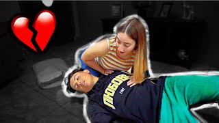 I PASSED OUT PRANK ON GIRLFRIEND she freaks out [upl. by Lyret42]