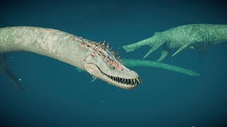 Elasmosaurus in the wild  Jurassic World Evolution 2 [upl. by Cthrine]