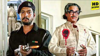 नाना पाटेकर ने पुलिस का भेस बदलकर बड़ी चालाकी से मंत्री का खून कर दिया। Best Action Climax Scene [upl. by Sgninnej]