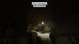 Heftiger Starkschneefall selbst im Flachland 📍Krefeld viralvideo snow snowfall winter blizzard [upl. by Issej]