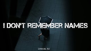 I don’t remember names and faces trending tik tok song 2023 [upl. by Previdi]