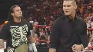 CM Punkamp Randy Orton first promo ever [upl. by Llevel]