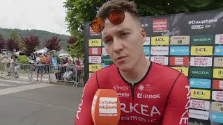 Hugo Hofstetter  Interview au départ  Etape 1  Critérium du Dauphiné 2023 [upl. by Kenlay]