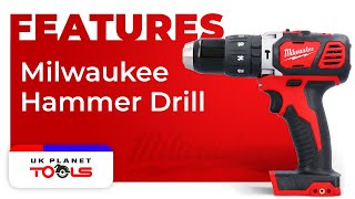 Milwaukee Hammer DrillDriver 18v M18BPD0 Features amp Benefits Milwaukee ukplanettools [upl. by Nailij]