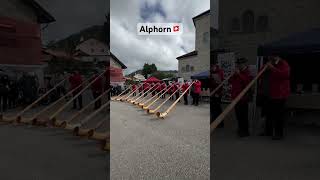 Alphorn🇨🇭 switzerland keşfet travel discover shorts isvicre myswitzerland traditional [upl. by Ideih]