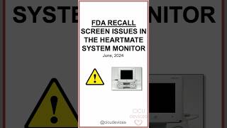 Screen problem in LVAD Heartmate 3 FDA recall lvad [upl. by Acissaj]