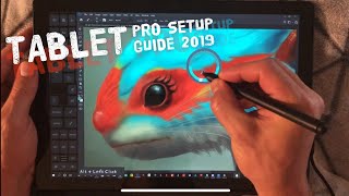 Tablet Pro Install Guide 2019  2020  On Screen touch keyboard hotkeys and shortcuts for Windows 10 [upl. by Adaran]