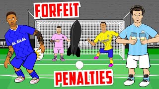 🤣FORFEIT PENALTIES🤣 Team Messi vs Team Ronaldo  Frontmen 66 [upl. by Alia]