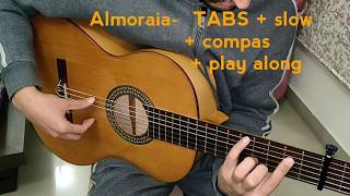 Almoraima  1  best flamenco guitar lessons  TABS available on request [upl. by Llemar940]