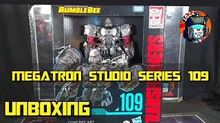 Transformers STUDIO SERIES 109 MEGATRON Leader Concept Art de Bumblebee Movie UNBOXING ESPAÑOL [upl. by Iver]