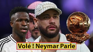 Ballon dOr 2024  Neymar brise le silence et s’en prend à France Football [upl. by Tierell]