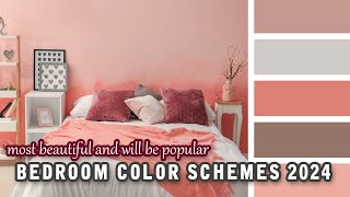 50 Modern Bedroom Color Combinations 2024  Bedroom Design 2024  Modern Interior Design [upl. by Milan]