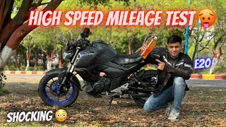 New FZS V4 High speed mileage test  Yamaha FZS V4 1L Mileage [upl. by Hairehcaz]