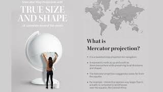 Mercator Projection  World Map [upl. by Wincer]