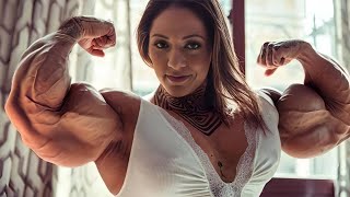 WOMAN FLEXING BIG BICEPS SEP 2023 [upl. by Zetrom]