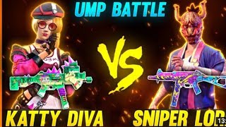 katty diva vs sniper l gyan gaming l totalgaming I badge 99 Shayari I Garena free fire shorts [upl. by Padget]