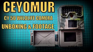 Ceyomur CY50 Trail Wildlife Camera Unboxing amp Live Footage Amazons Choice [upl. by Other]