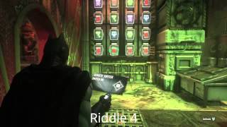 Riddler Trophies Arkham Knight HQ  Part 2 [upl. by Eelir]