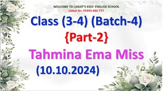 Kids Spoken English Class 34 batch4 10102024 Part2 [upl. by Lladnar801]