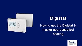 Digistat  how to use the Drayton Digistat and master app controlled heating [upl. by Mesics92]